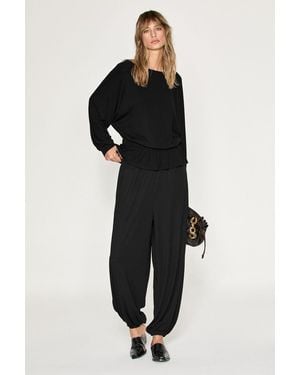 Grimelange Straight-Leg Pull-On Trousers - Black