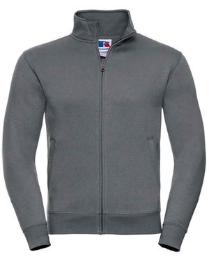 Russell Russell Authentiek Sweatjack (Convoy Grijs Effen)