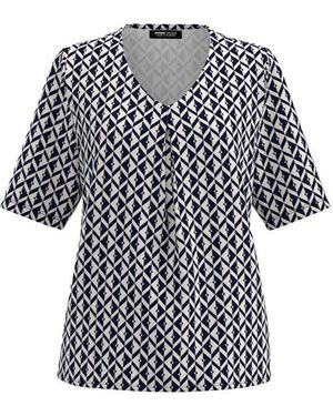 FRANK WALDER Blouse Korte Mouw Nos716430 - Zwart