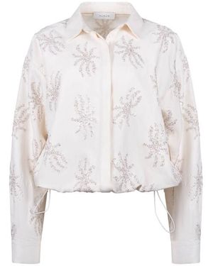 Nukus Blouse Lange Mouw Nkf02125 Aster - Wit