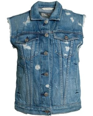 Rag & Bone Versleten Denim Vest - Blauw