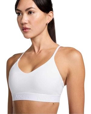 Nike Indy Light Support Sportbeha Voor - Wit