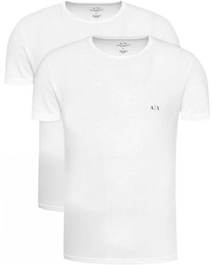 ARMANI EXCHANGE Logo T-Shirt (Set Van 2) - Wit
