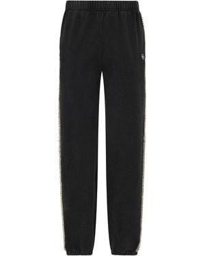 Philipp Plein Cotton Joggers Strass - Zwart