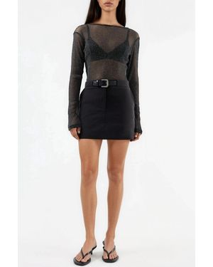 Hiccup Bengalin Mini Skort (Zonder Riem) - Zwart