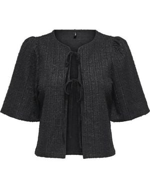 ONLY Onlpinja Ls Balloon Cardigan Jrs - Zwart