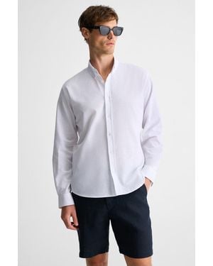 Grimelange Long Sleeve Button Shirt - White