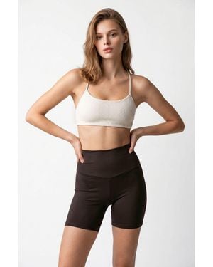 MixRay High-Waist Skinny Cycling Shorts - Black