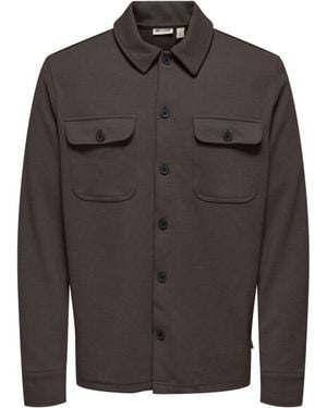 Only & Sons Onsnewkodyl Overshirt Sweat Noos - Grijs