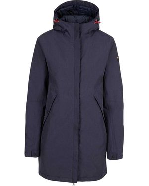 Trespass Damesregenjas Met Drukknopen En Overslag (Marine) - Blauw