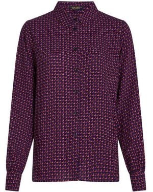 King Louie Blouse Lange Mouw 10676 Maisie - Paars