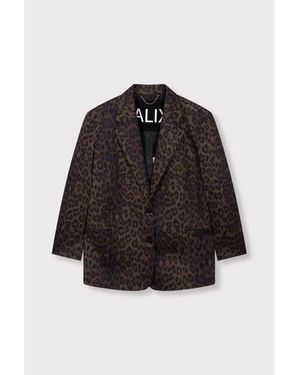 Alix The Label Animal Blazer - Zwart