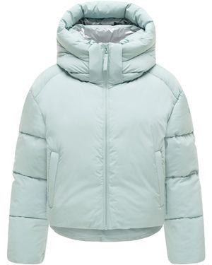 Marikoo Zilvaa Winterjas – Korte Pufferjas Met Afneembare Capuchon - Blauw