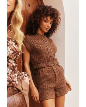 Lofty Manner Short Aziza Dessin - Bruin