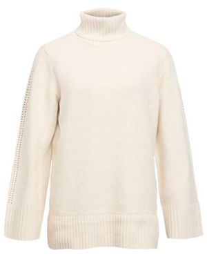 Object Objmali/S Lo Rollneck Pullover No - Wit