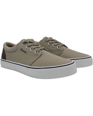 Bench Donnie Canvas Sand Trainers - Grey