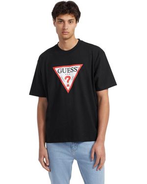 Guess Iconisch T-Shirt Voor - Zwart