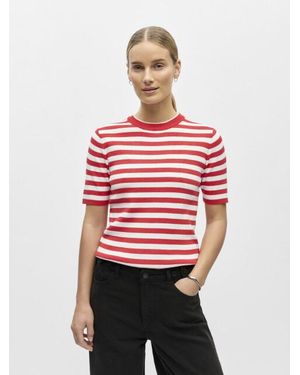 Object Objester S/S New Knit Pullover Noos - Rood