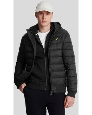 Lyle & Scott Wadded Jacket Jet Nylon - Black