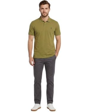 Original Penguin Geborduurd Logo Poloshirt (Olijftak) - Groen