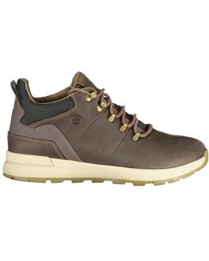 Lumberjack Marrone Leren Enkelboot - Bruin