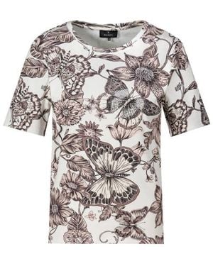 Monari Top Korte Mouw 809767 - Grijs