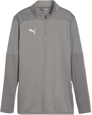 PUMA Trainingsjack Met Kwartrits Voor - Grijs