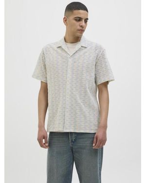 Jack & Jones Jorsummer Luke Texture Resort Shirt - Grijs