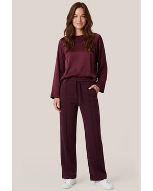 Mart Visser Caroline Tensen Rona Sweatbroek Aubergine - Rood
