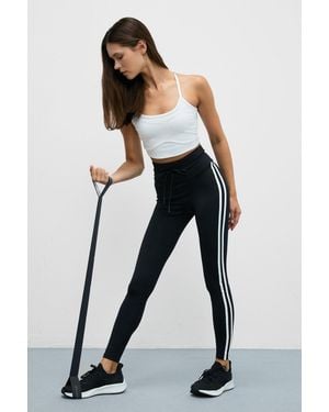 Grimelange High Waist Skinny Leggings - Blue