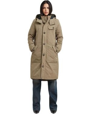 G-Star Vodan Long Jkt Wmn - Naturel