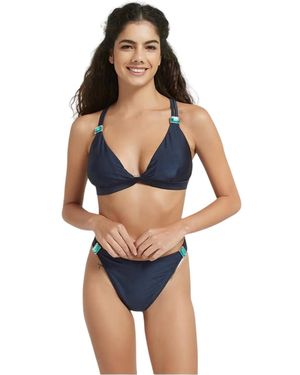 Be You Bikinibroekjes Met Versieringen Voor (Marine) - Blauw