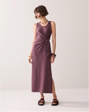 Summum 5S1644-30752 334 Dress Cotton Elastane Heavy Deepfig - Paars