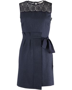 Sandro Justin Jacquard Minijurk - Blauw