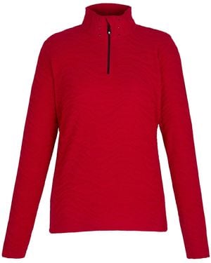 Dare 2b Ladies Glamourize Iii Quilted Quarter Zip Midlayer (True) - Red