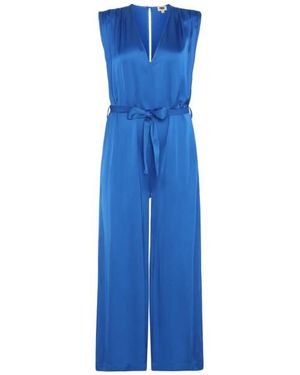 FRNCH Cadia Jumpsuit Satijn - Blauw
