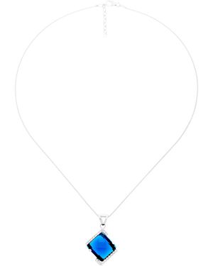 Orphelia 'Hilma' 925 Sterling Chain With Pendant - Blue
