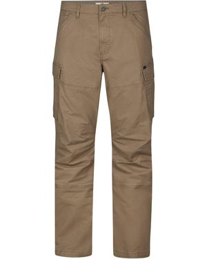 Petrol Industries Plus Size Cargo Broek Met Rechte Pijpen Cooper - Naturel