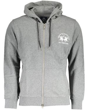 La Martina Grigio Katoenen Sweatshirt - Grijs