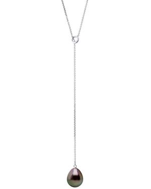 Ateliers Saint Germain Necklace Lasso- Real Cultured Pearl Pear 8-9 Mm - Metallic