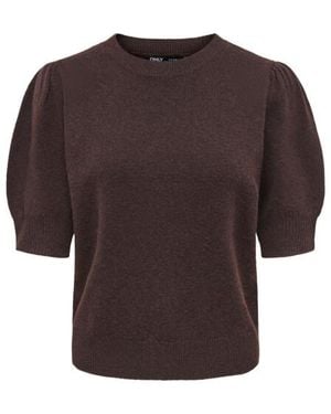 ONLY Onlrica Life 24 Pullover Knt Noos - Bruin