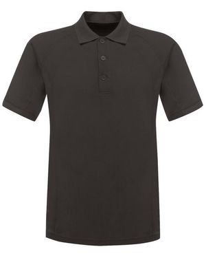 Regatta Coolweave Vochtafvoerend Poloshirt (Strijkijzer) - Zwart