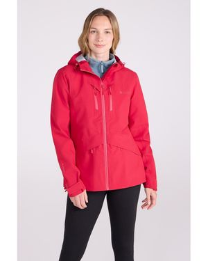 Mountain Warehouse Rhine Extreme 3-Laags Waterdicht Jack (Donkerrood)