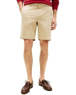 Tommy Hilfiger Bermuda Normale Fit Katoen Chino - Naturel