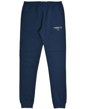 Lambretta Aw24 Logo Jogging Bottoms - Blue