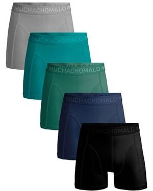 MUCHACHOMALO 5-Pack Boxershorts - Blauw