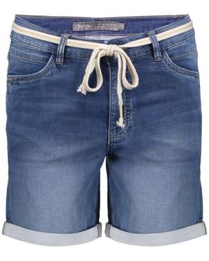 Geisha Jeansshort Frances-Stone Wash - Blauw