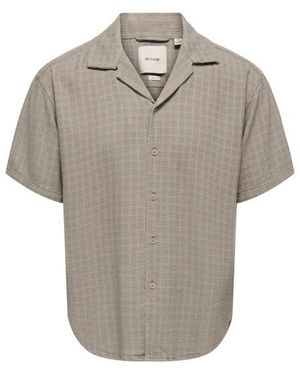 Only & Sons Onslatham Reg Resort Struc 0257 Noo 22032116 Desert - Grijs