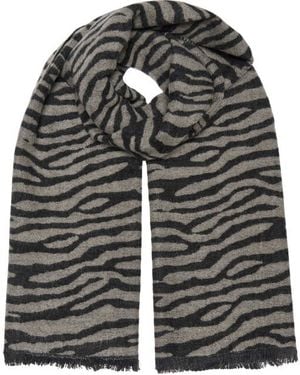 ONLY Onlmila Leo Woven Scarf Cc Pure Cashmere/Tiger - Zwart