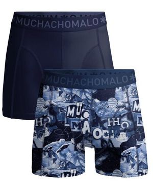 MUCHACHOMALO 2-Pack Boxershorts - Blauw